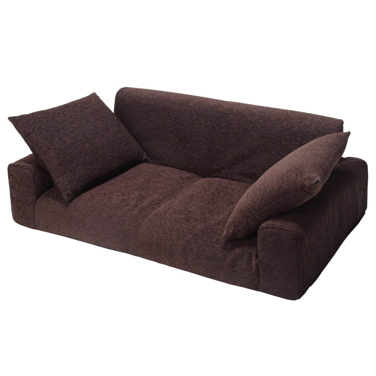 Amazon｜SEMI-MB フロアソファー 二人掛け 低反発 低反発2人掛け