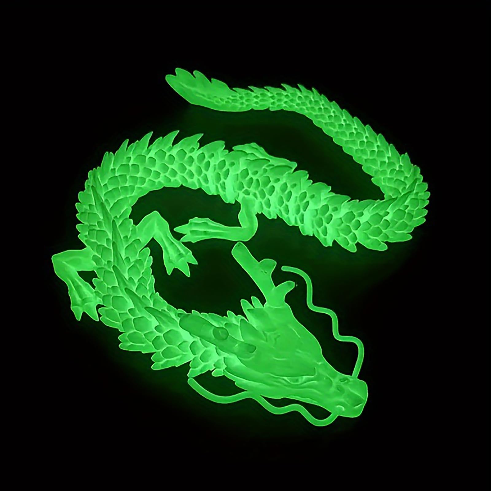 YAMSLAM 3D Printed Articulated Dragon, Flexible Realistic Chinese Dragon Ornament Toy Model Home Office Decoration Decor Kids Gifts