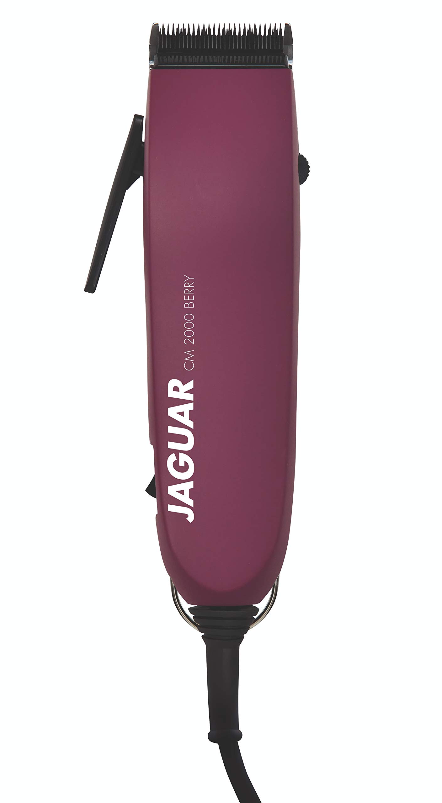 JAGUAR Tagliacapelli CM 2000 Berry | Tagliacapelli professionale per il funzionamento a rete elettrica con set di pettini e sistema di montaggio rapido | Dal professionista per voi
