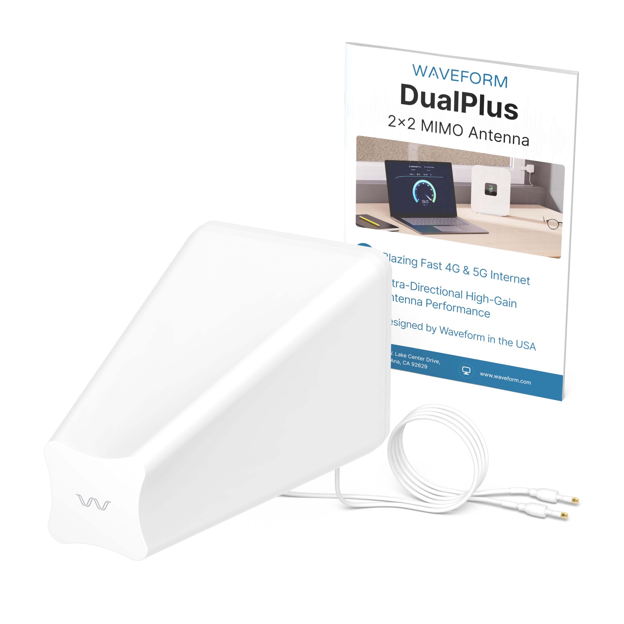 Amazon.com: Waveform 2x2 MIMO Antenna: DualPlus | for 4G/5G