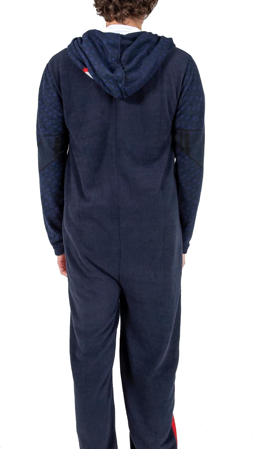 Marvel Spider-Man Miles Morales Union Suit Adult One Piece Hooded Pajamas