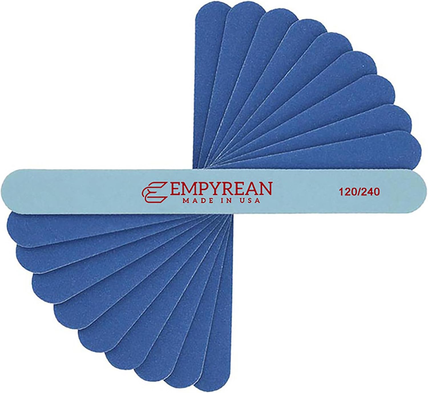 Empyrean Premium Nail Files 120/240 grit blue 10-piece set
