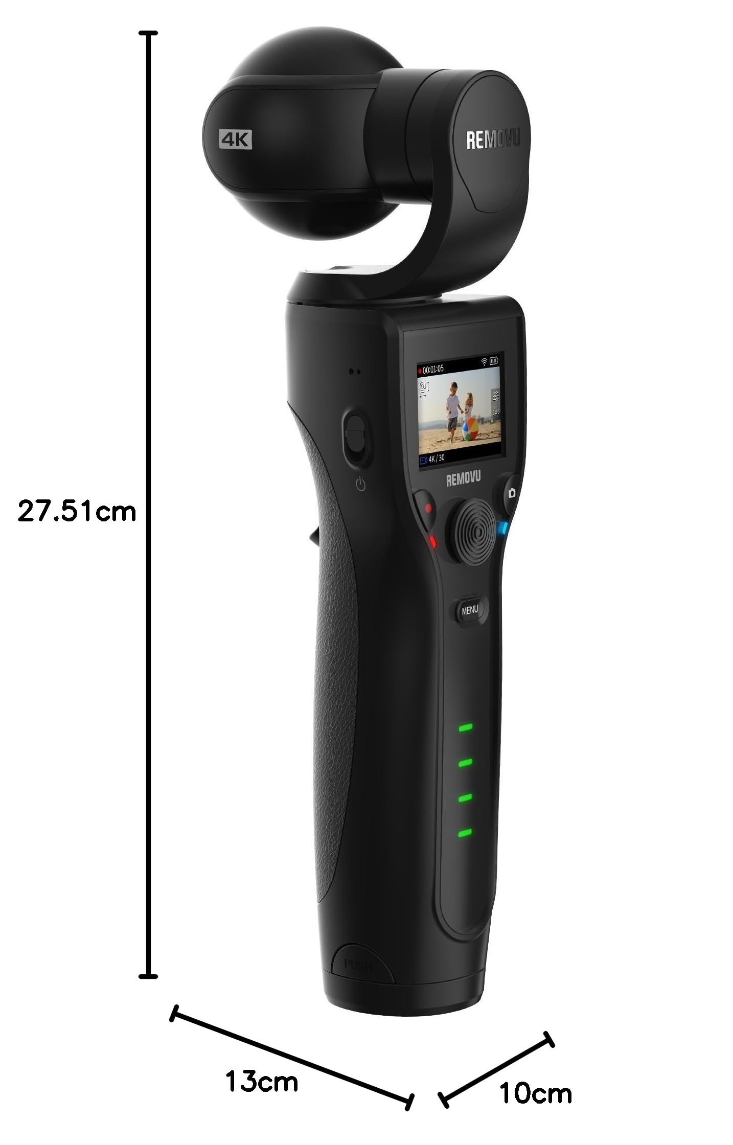 Removu K1 All-in-One 4K Video Camera Stabiliser (RM-K1) Black