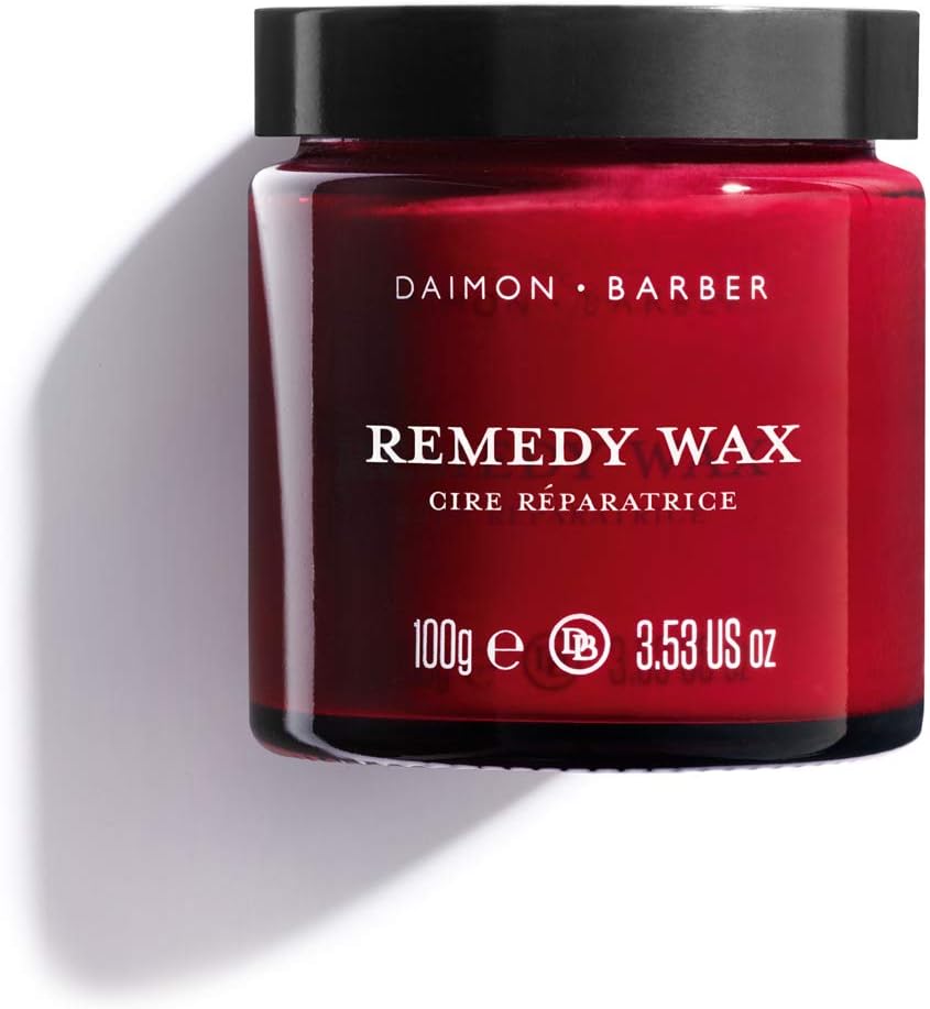 Daimon Barber Remedy Wax [100 g] – Paraben-free, Vegan, Hair Hydration, Cucumber and Bergamot Scented Hair Wax | Men's Grooming & Hair Care