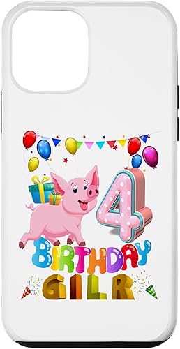 Princess 4th Birthday Pig Case for iPhone 12 mini