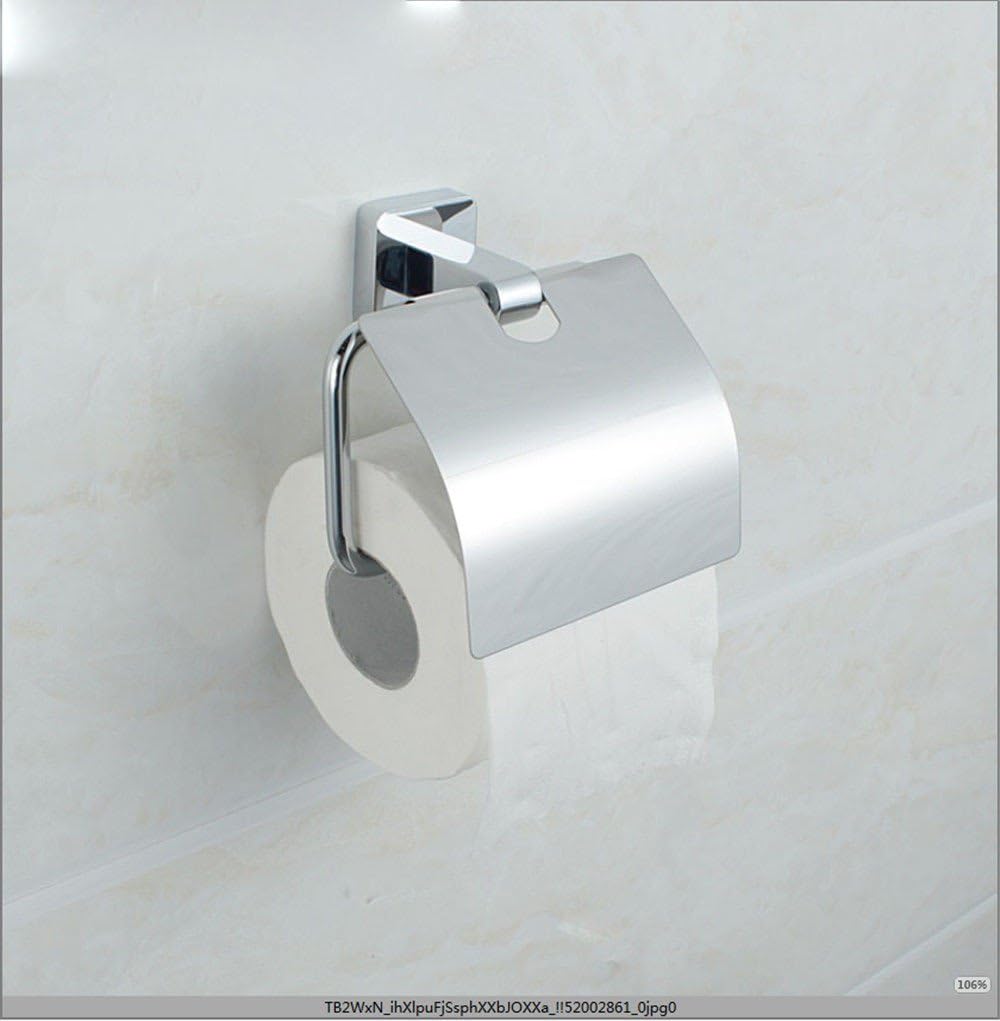 GUOPI All copper toilet paper rack Roll paper dispenser toilet towel rack stainless Steel