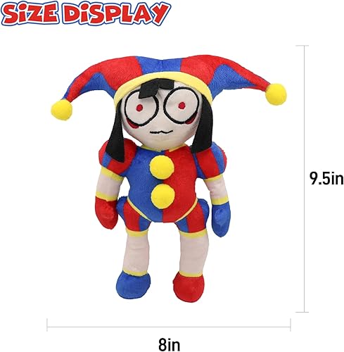 Miniatura 2 de MAJZZQ Peluche de circo digital, el increíble juguete de peluche de Pomni y Jax, muñeca de peluche suave para regalo de fanáticos del juego, muñeca