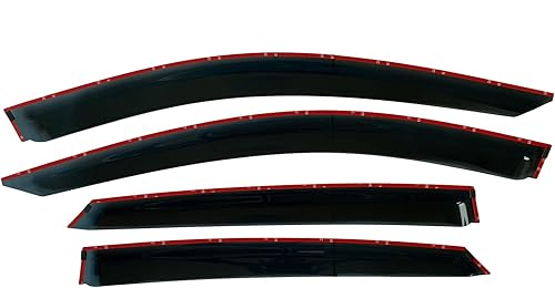 Miniatura 7 de Protectores de lluvia con cinta adhesiva 2021-2025 para Hyundai Elantra Viseras deflectoras de ventana lateral SE SEL Sport N Line Limited Hybrid