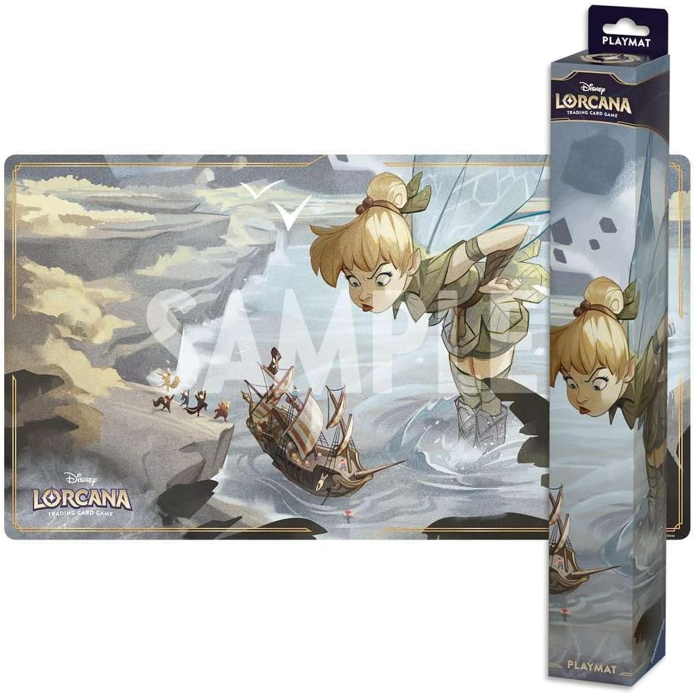 Ravensburger Disney Lorcana TCG Playmat Featuring Tinker Bell – Giant Fairy by Michael Cookie Niewiadomy | Protects Cards | Versatile Game, Desk, or Mouse Pad | Suitable for Ages 8+