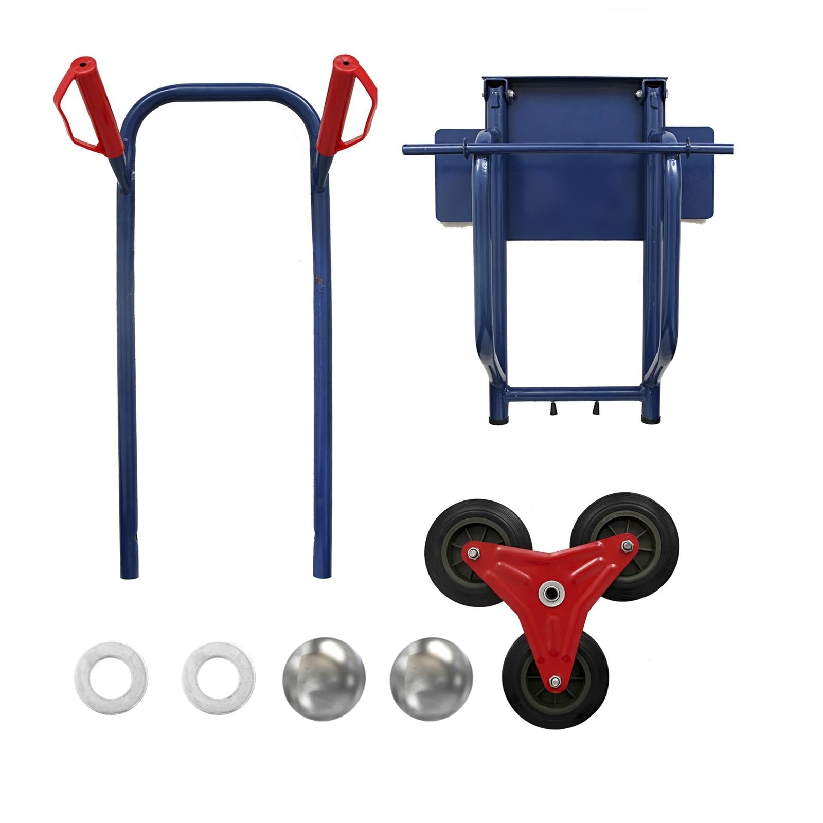 Carretilla de Mano para Subir escaleras de Alta Resistencia de 440 Libras, Carretilla para electrodomésticos, Carretilla Manual Azul Pesada.