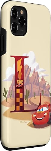 Miniatura 3 de Funda con monograma del alfabeto de Disney y Pixar para iPhone 11 Pro Max, letra L Lightning McQueen