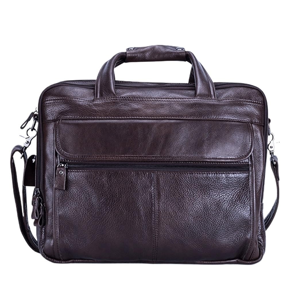 Sac à bandoulière marron pour ordinateur résistant pour organiser vos dossiers d'affaires
