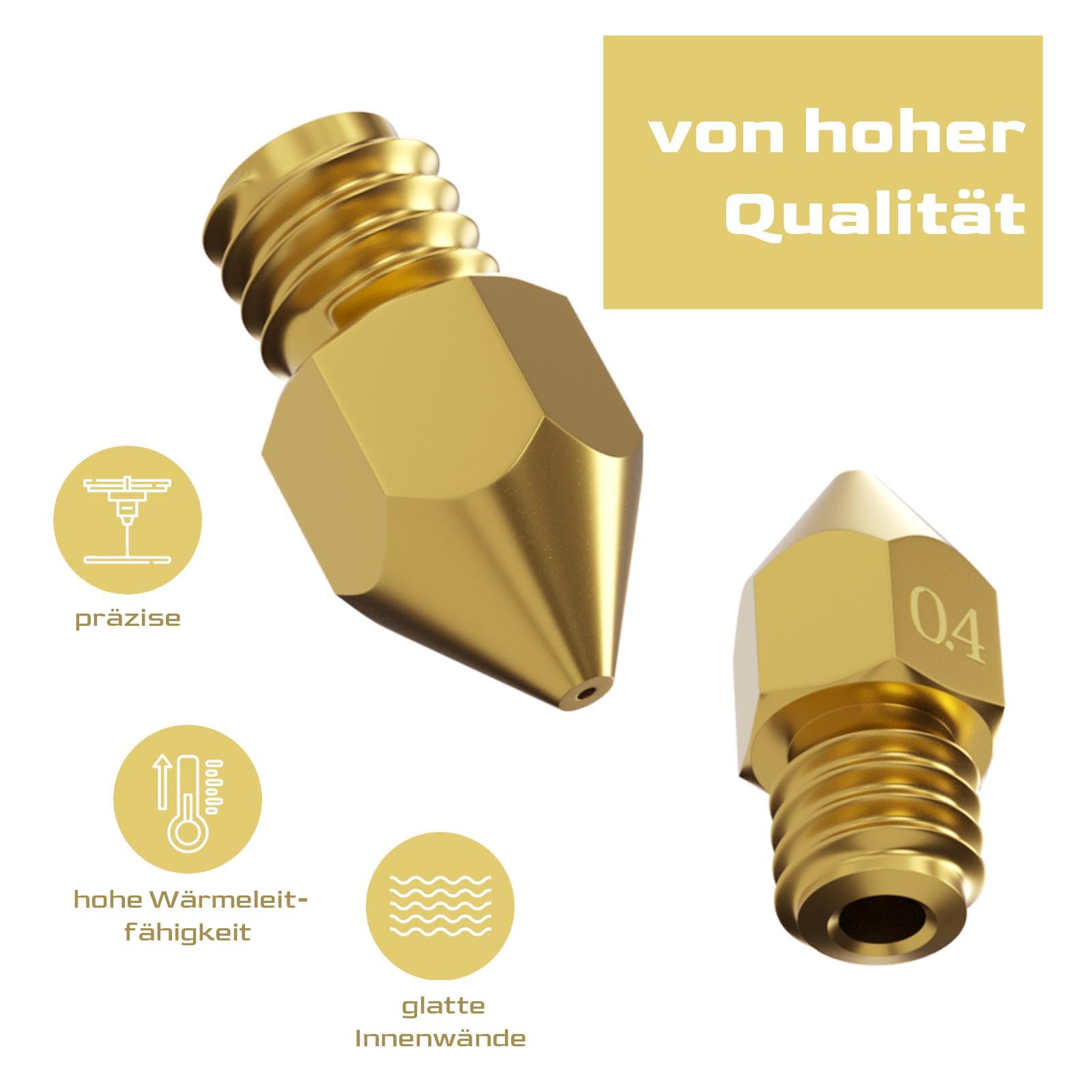 31 sztuk dysz do drukarki 3D MK8 do Ender 3, 0,4 mm, 0,1, 0,2, 0,3, 0,5, 0,6, 0,8, 1,0 mm, z zestawem do czyszczenia do Ender 3 V2/Pro (filament 1,75 mm)