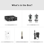Fosi Audio P2 Headphone Amplifier Vacuum Tube Headphone Amp Mini Hi-Fi Stereo Audio with Low Ground Noise Output Protection
