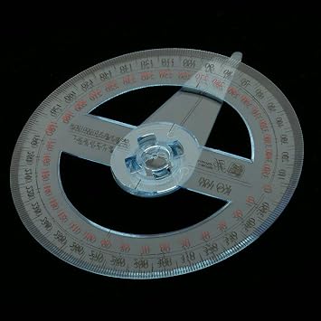 - 360 Degree Protractor - 100 mm Diameter - a Tool for School, The Office, Mathematics
