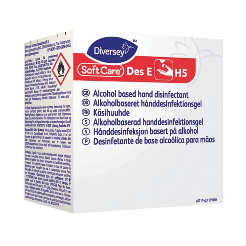 Desinfección manos Diversey blando de colour negro Care E del H5 800 ml manos remediación Gel de extracción con válvula antirretorno la grasa extremos sustancias