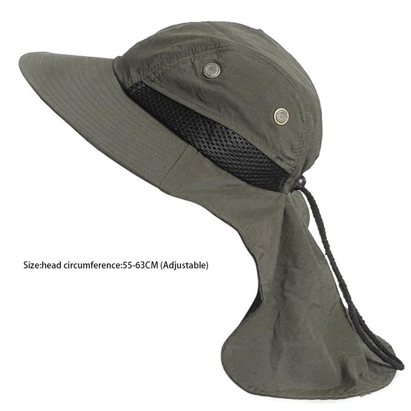 Sonnenhüte für Herren, Damen, Herren, Wandern, Angeln, Outdoor-Sport, Sonnenschutz, Nackenklappe, verstellbare Kappen