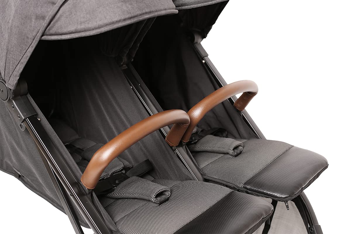 X-lander X-Double Twin Stroller Double Buggy Stroller for Twins… (Double Grey) Baby Products