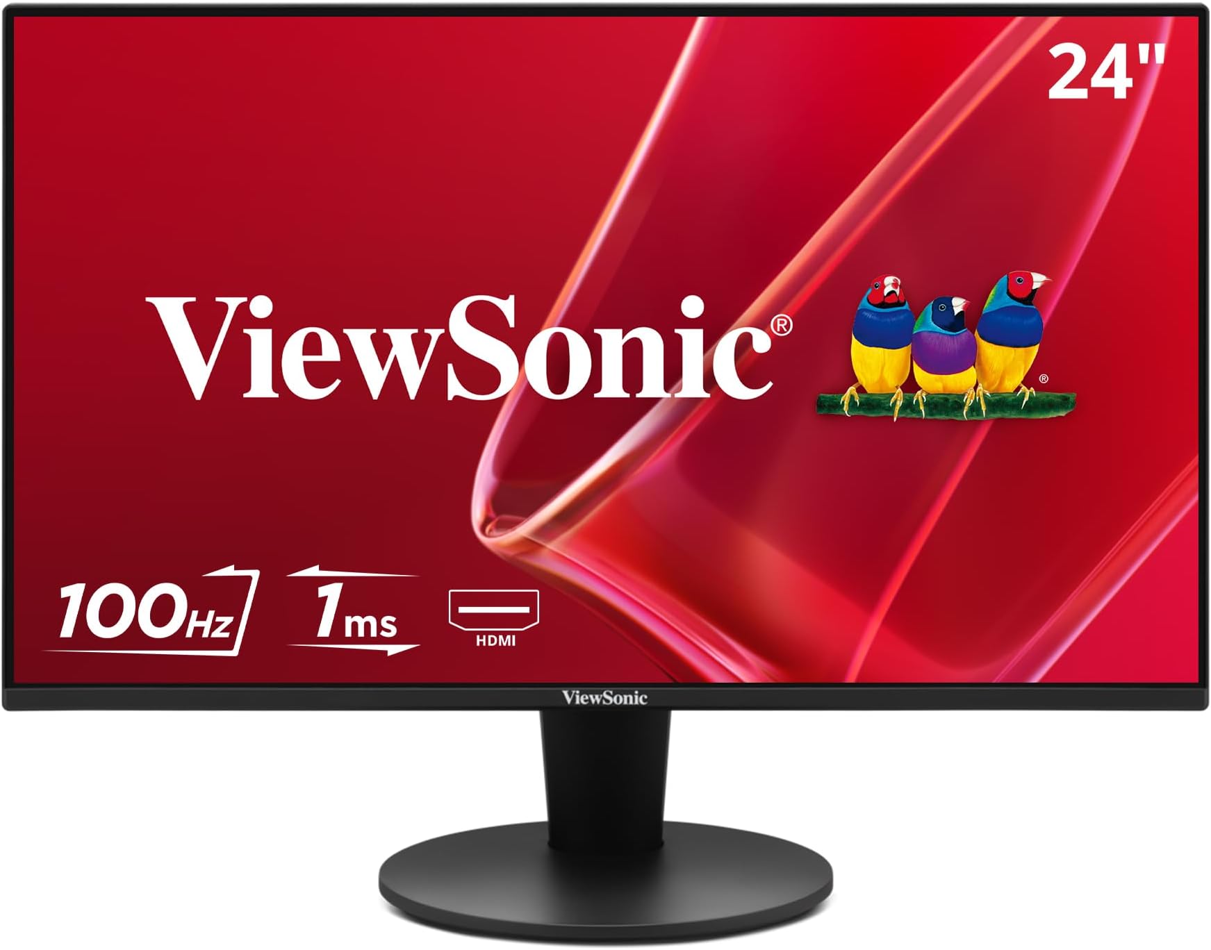 - VS2447M 24 Inch 1080p Monitor, 100Hz Refresh Rate for Productive Home and Office Spaces, Eye Care Technology, Thin Bezels, HDMI, and VGA Inputs