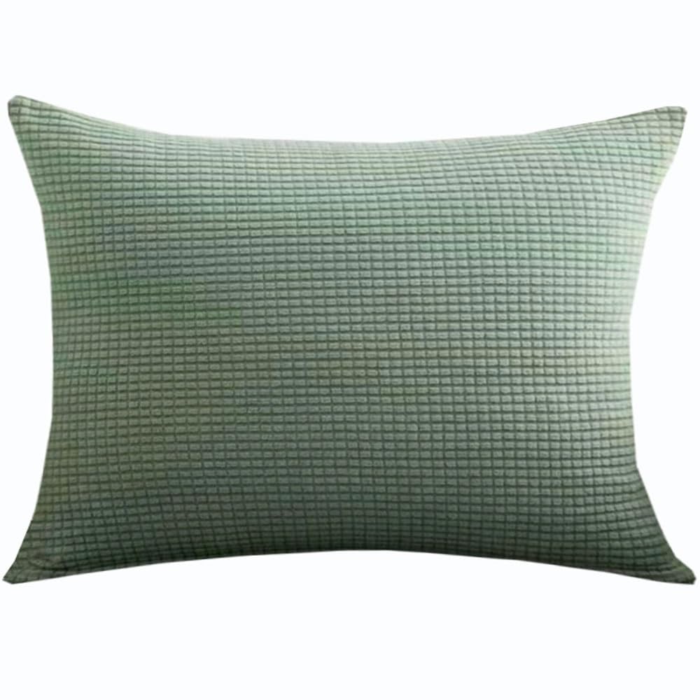 Swj-Swjssb Grey Green Super King Size Pillow Cases,Square Extra Large Cushion Covers 90X90,70X70,80X80 Cm Soft Stretch Pillow Cover With Invisible Zipper Decorative Pillowcases For Sofa Couch(,60X90 Cm (1Pc))