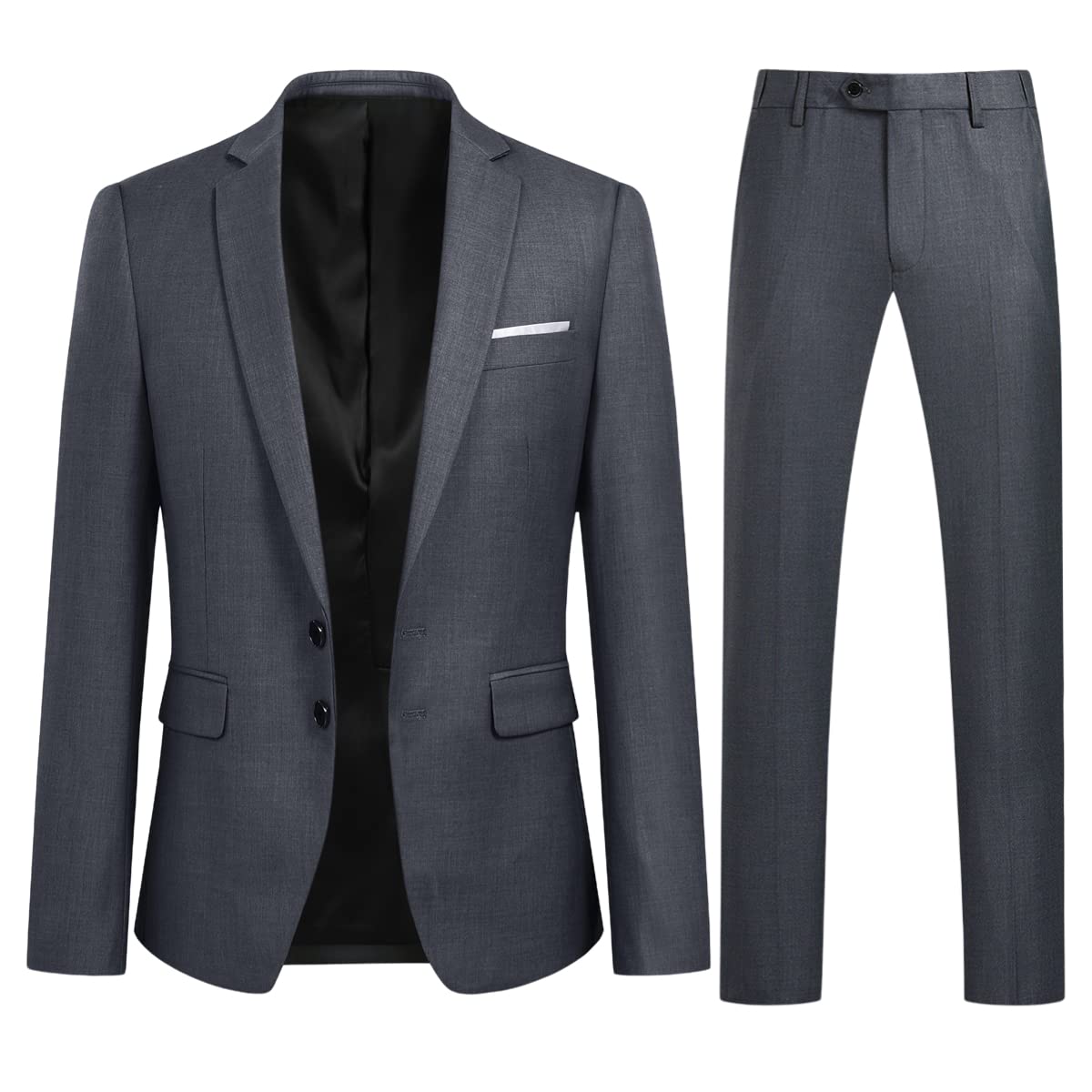 YOUTHUP Abito da Uomo Slim Fit 2 Pezzi Abiti da Lavoro Formali Blazer e Pantaloni Diversi Colori Disponibili