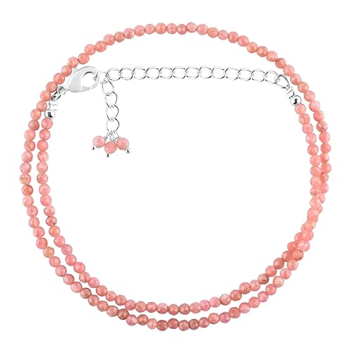 Miniatura 236 de Natural Moonstone Gemstones Choker Necklace, Faceted Rounds Beads, Silver Plated Jewelry, Healing Crystals, Birthday, Handamde, Minimalist, Women