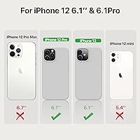 Vista 1358 de Miracase Funda diseñada para iPhone 13 Pro Max con protector de pantalla, [forro de microfibra suave antiarañazos], funda protectora de silicona
