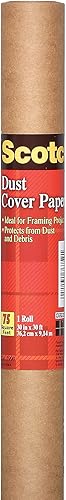 Scotch 799-ESF - Papel protector de polvo (1 rollo, 231.6 x 315.6ft), protege las obras de arte del polvo y los escombros