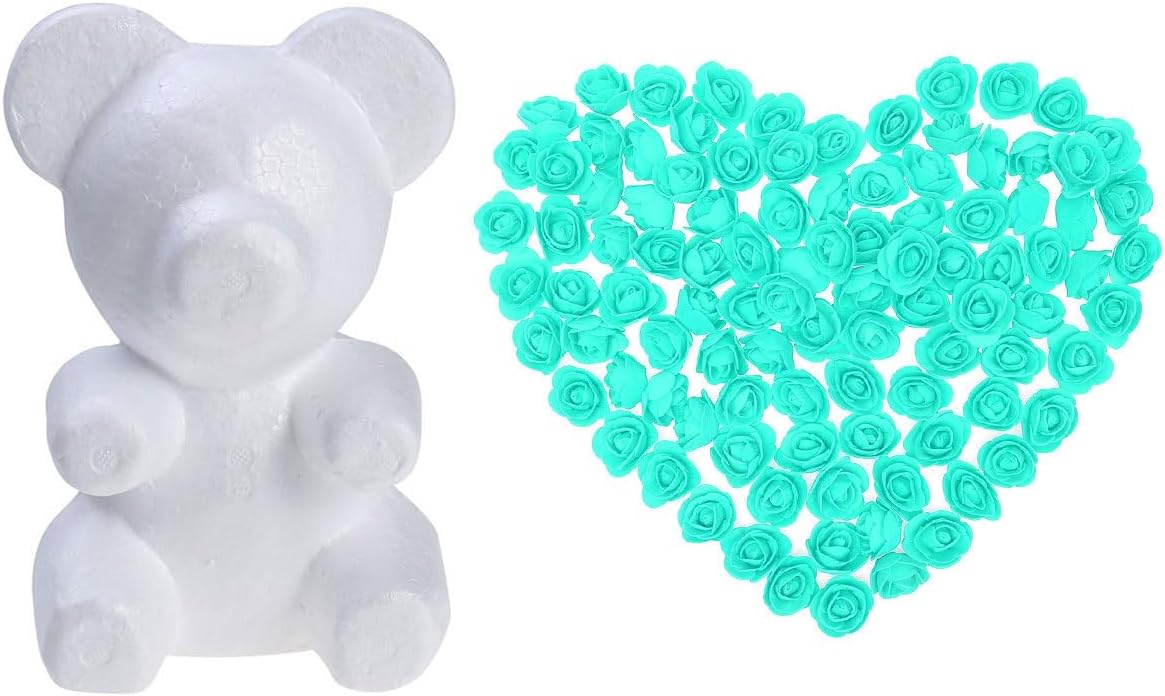 VALICLUD 20cm Modelling Polystyrene Bear Mould Party Decoration Wedding Arranging Height Base Width