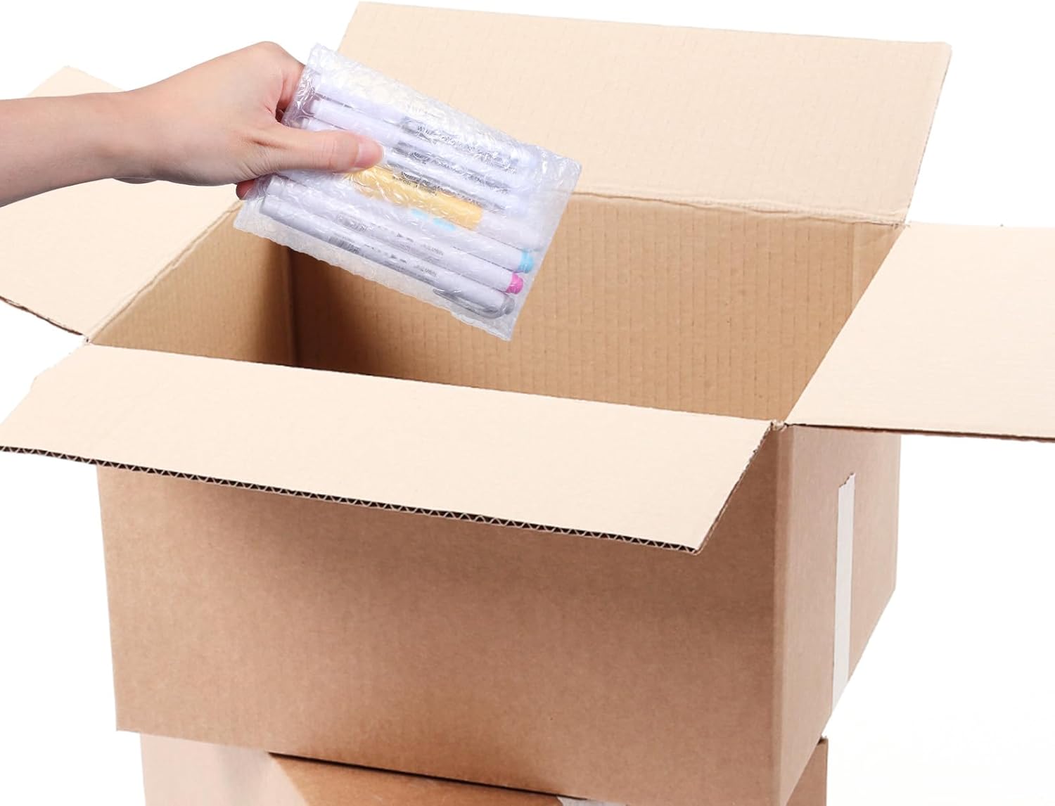 300Pcs Bubble Wrap Bags 4 x 6 Inch Clear Bubble Out Bags Self Sealing Bubble Wrap Pouches Double Wall Bubble Pouch Bag for Moving and Storage