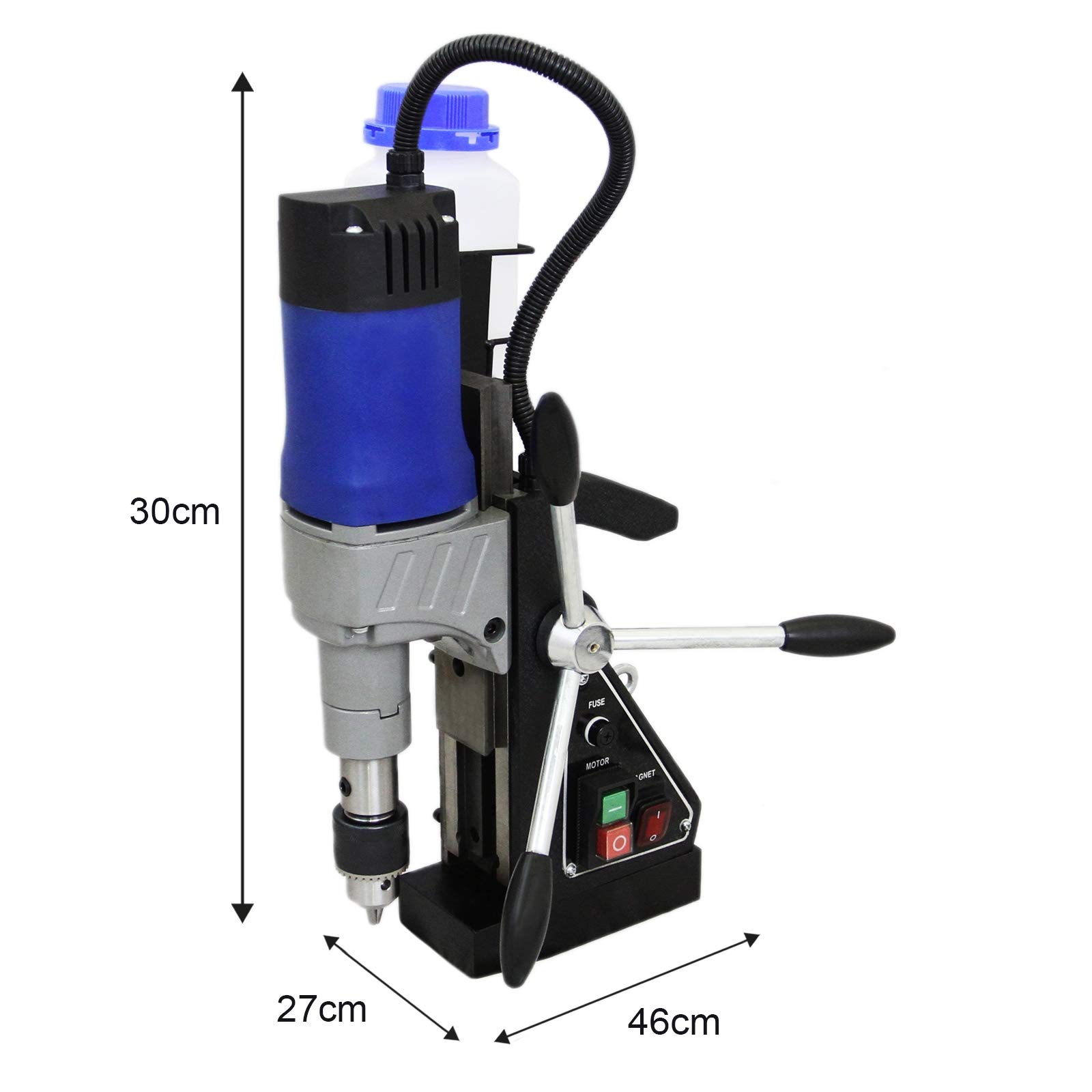Trapano Industriale Colonna Magnetico macchinario 230V Diametro 35mm Perforare Carotatrice Adattaore Ferrovie Nave Edificio Ponti Ingegneria Elettrico Costruzioni