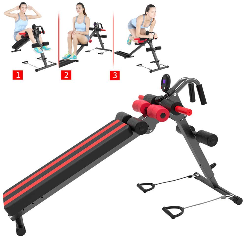 FAXIOAWA Banc de Musculation Multifonctionnel, Planche couchée, Appareil Abdominal, Banc Assis, équipement de Fitness à Domicile, Banc d'entraînement avec haltères