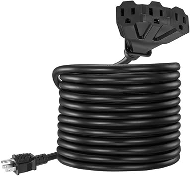 Outdoor Extension Cord Shinekee 15ft 12 Gauge Ul Listed Heavy Duty All Weather Indoor Outdoor Use Triple Outlet Extension Cord 12awg 125vac 15amp 1875watt For Outdoor Garden Electric Appliances Extension Cords Amazon Canada