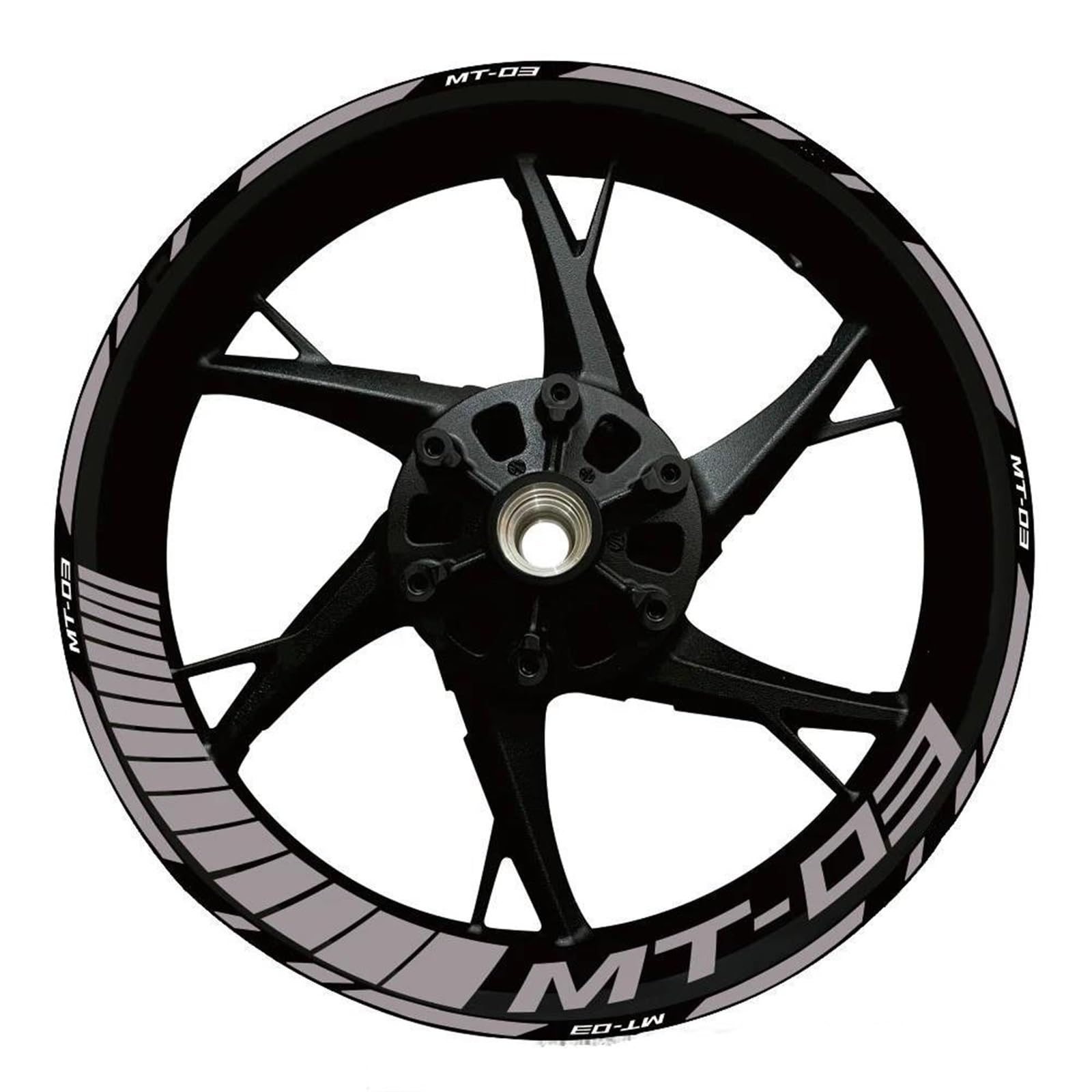Piwine Style 15 Stickers Motorcycle Wheel Stickers Reflective Decorative Rim For Yamaha Mt-03 Mt 03 Mt03 2020-2022(Style 15)