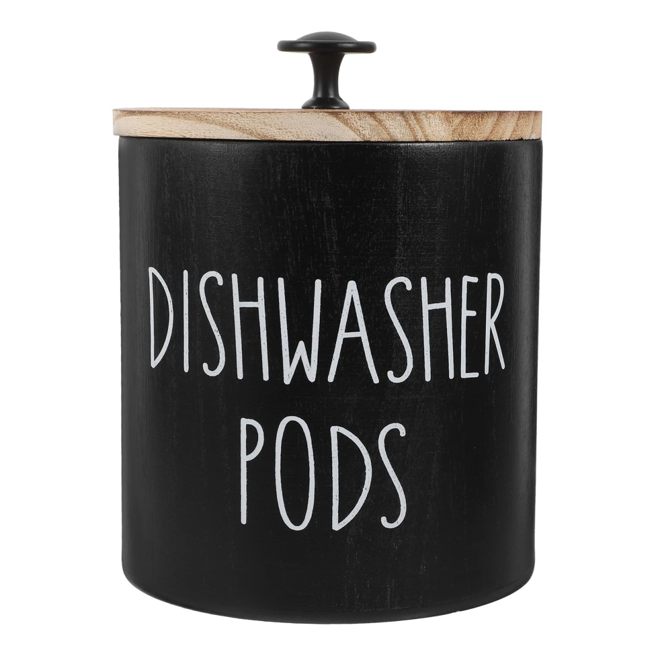 Operitacx Dishwasher Tablet Storage Box Dishwasher Laundry Pod Container with Secure Lid Decorative Round Storage Jar for Kitchen and Bathroom Decor Bin (Random Top Bead)