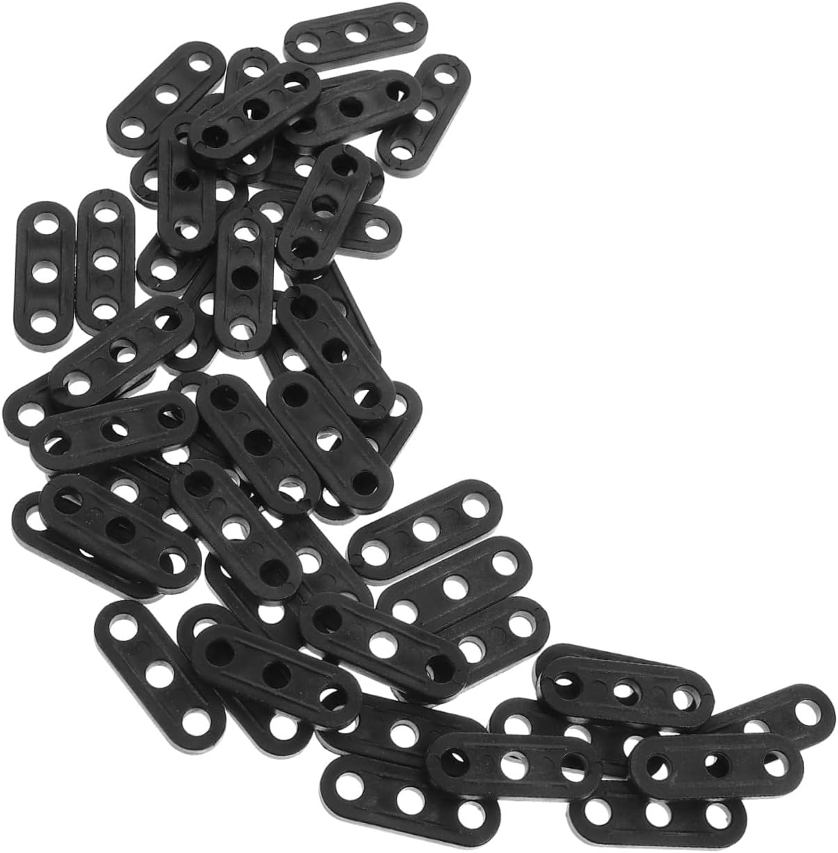 Generic 50pcs Tent Rope Tighteners for Outdoor Wind Rope Buckles Simple Adjustment High Hardness Reusable Fasteners for Camping Gear