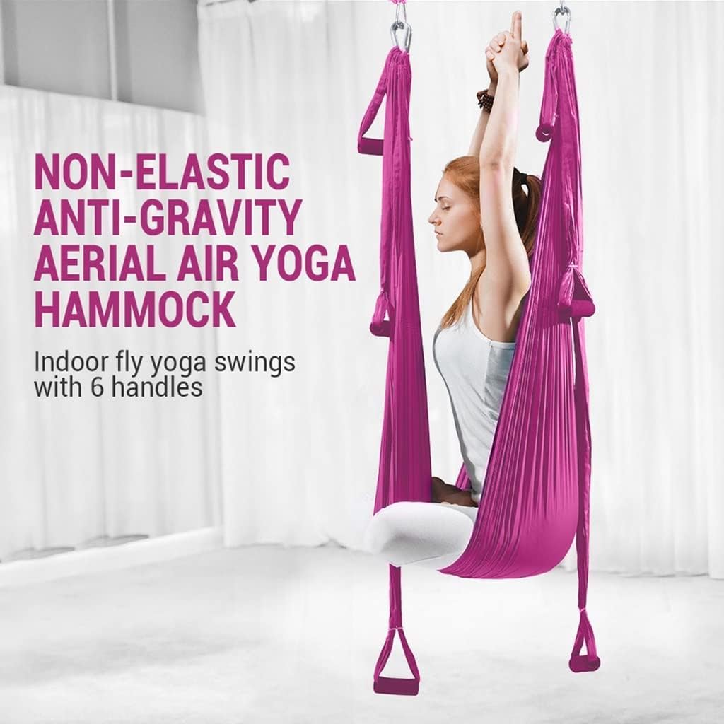 LJYT Yoga Swing,Aerial Yoga Swing Malleable Protect The Skin Strong Antigravity Yoga Hammock/Sling Tool for Gym (Color : E)