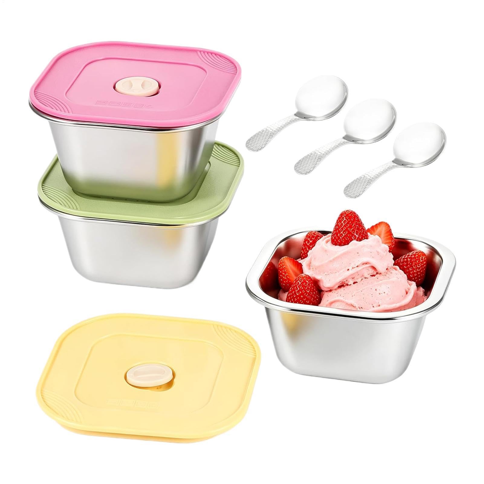Gobelet conservation de haute qualité avec couvercle en silicone étanche pour vos glaces