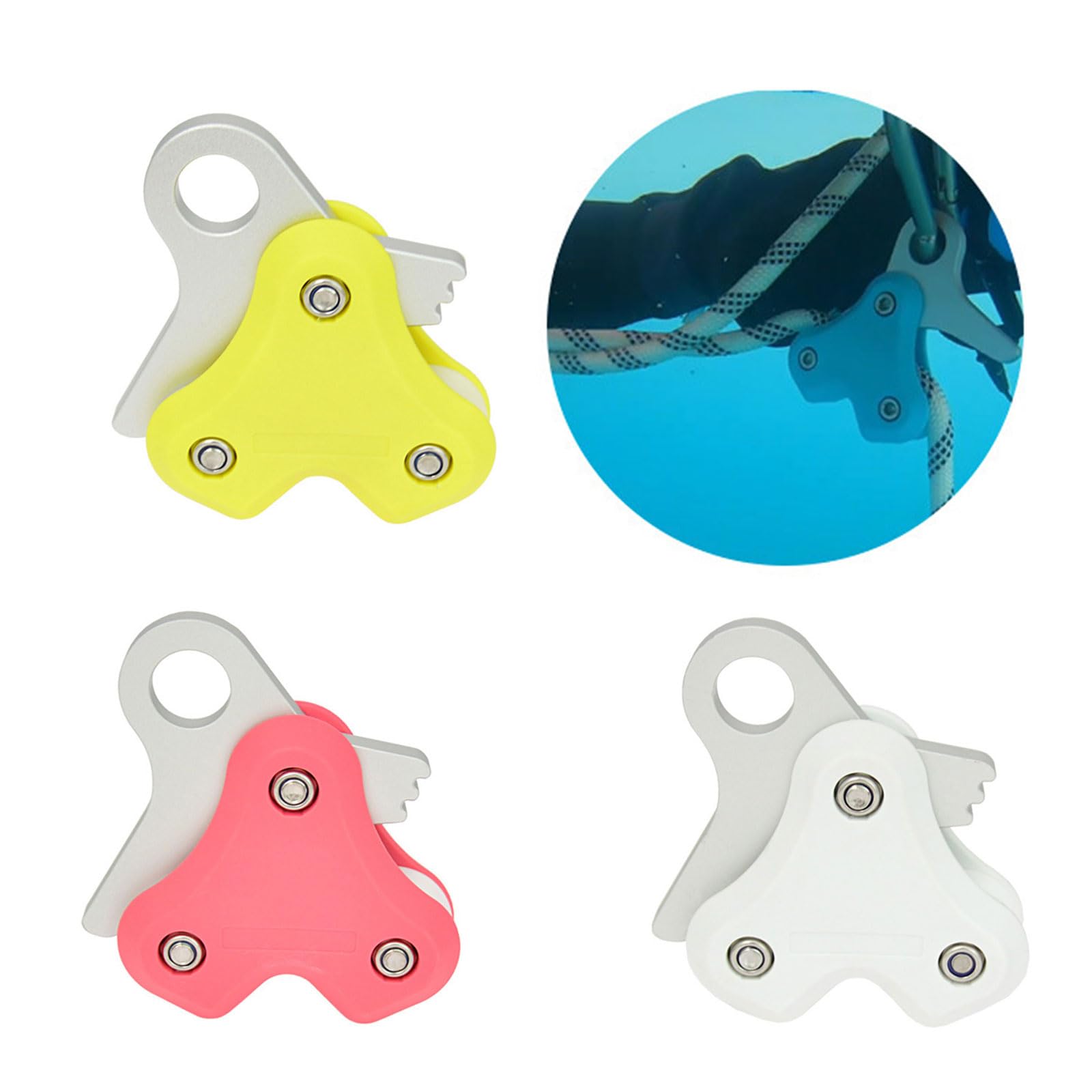 Enrouleur De Corde De Plongée En Alliage D'aluminium Pratique Pour La Plongée Sous-marine (bleu