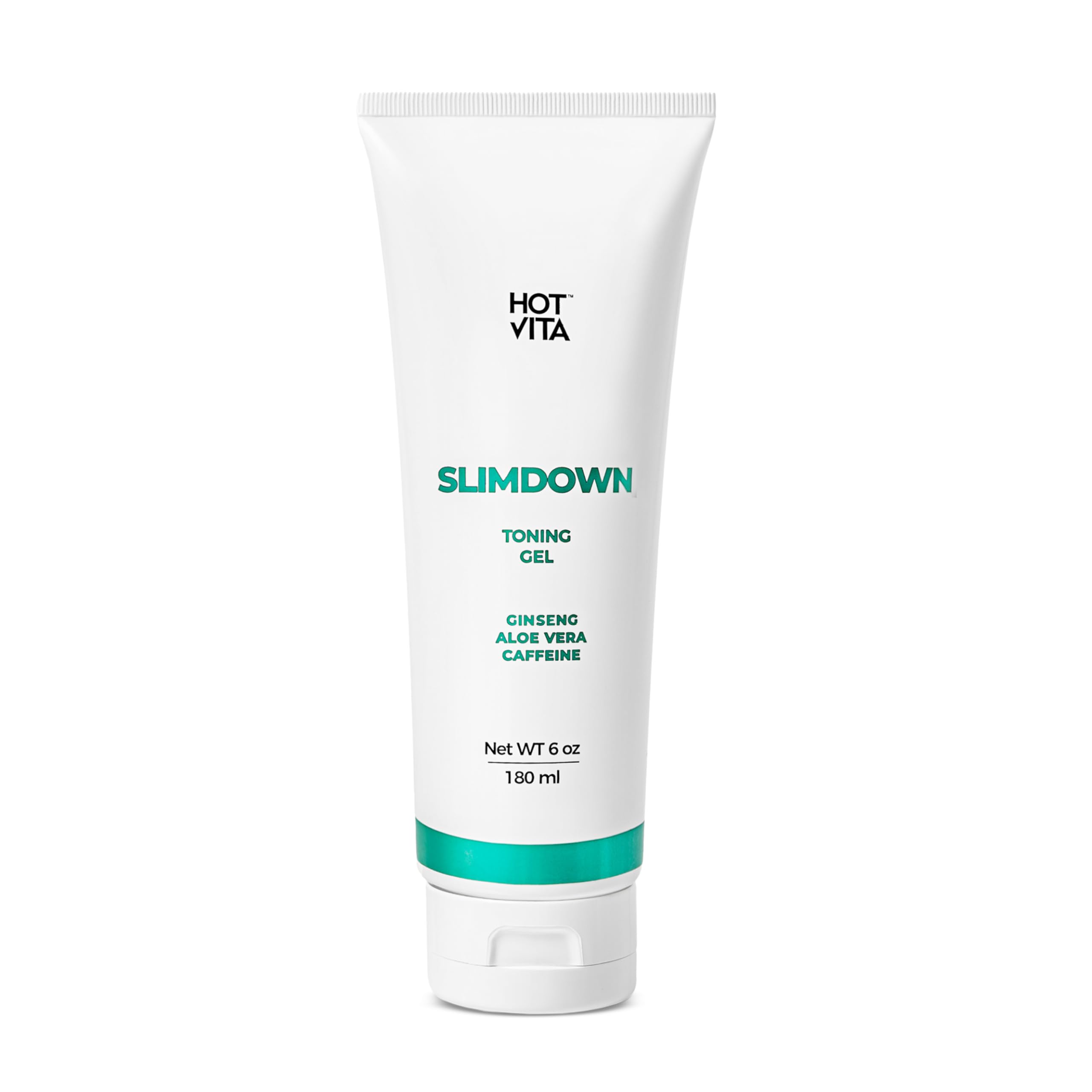 Hot Vita Slimdown Body Gel with Caffeine, Aloe Vera & Ginseng, 6 oz | Lightweight body gel with caffeine, aloe vera & ginseng to hydrate and condition