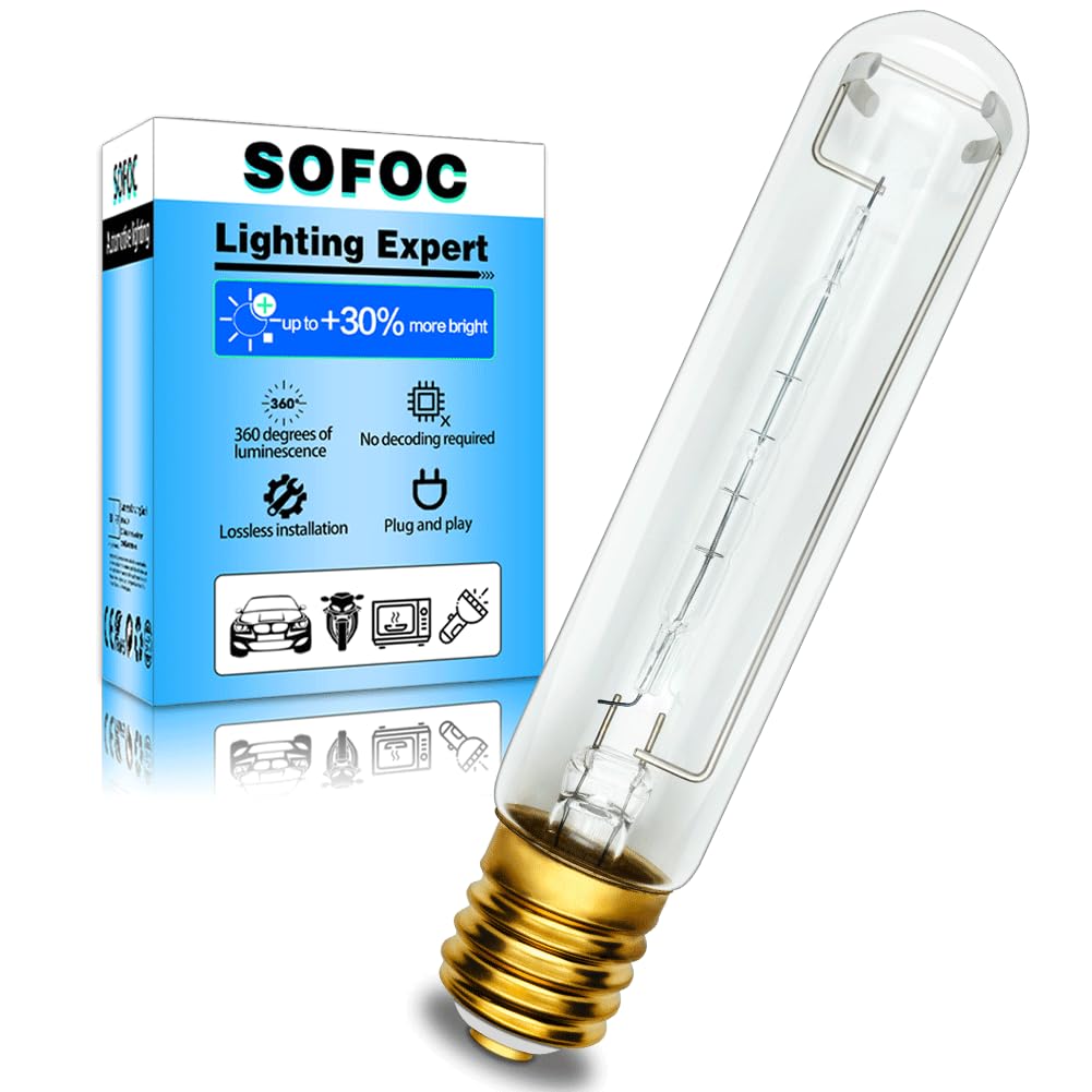 SOFOPC 500W 791272 Röhrenförmige Halogenlampe T47 E39/E40 Sockel 10000LM Warmweiß Suchscheinwerfer für Marine, Lagerhalle, Garage, Platz 220V 1 Stück