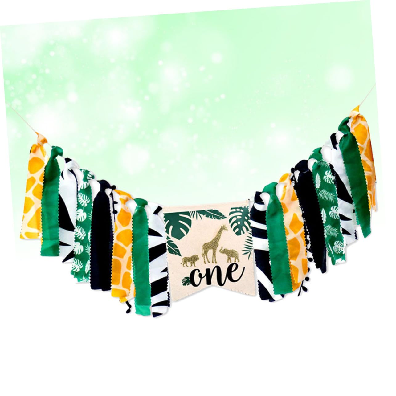 TOYANDONA 3kawałki Jungle Animal Themed Birthday Party Banner Kolorowy Flaga Do Udekorowania Krzeseł Przyjęcia Dla Wesoła Dekoracja Urodziny Girlandy Imprezę