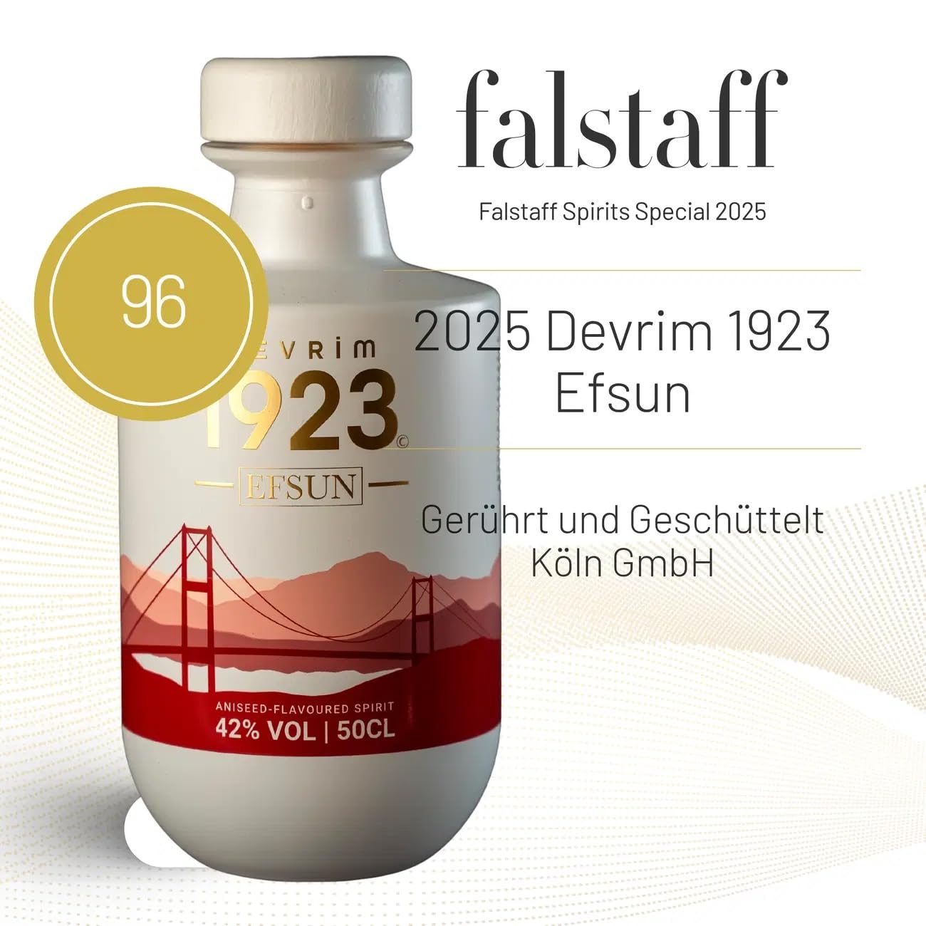 Devrim 1923 ''Efsun'' Raki - 500 ml - Premium Anis-Spirituose