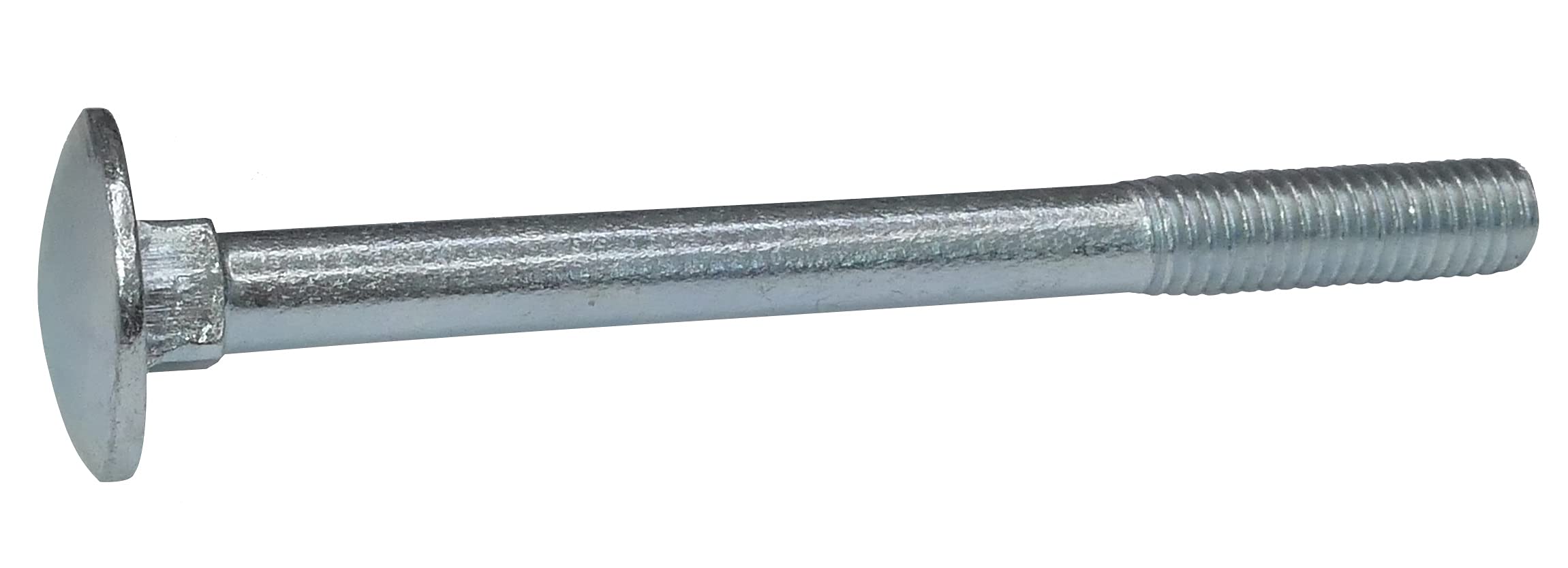 AERZETIX - Lot de 100 Boulons de Carrosserie/Charrue à Tête Ronde à Collet Carré - M6x70mm - en Acier Zingué - DIN 603