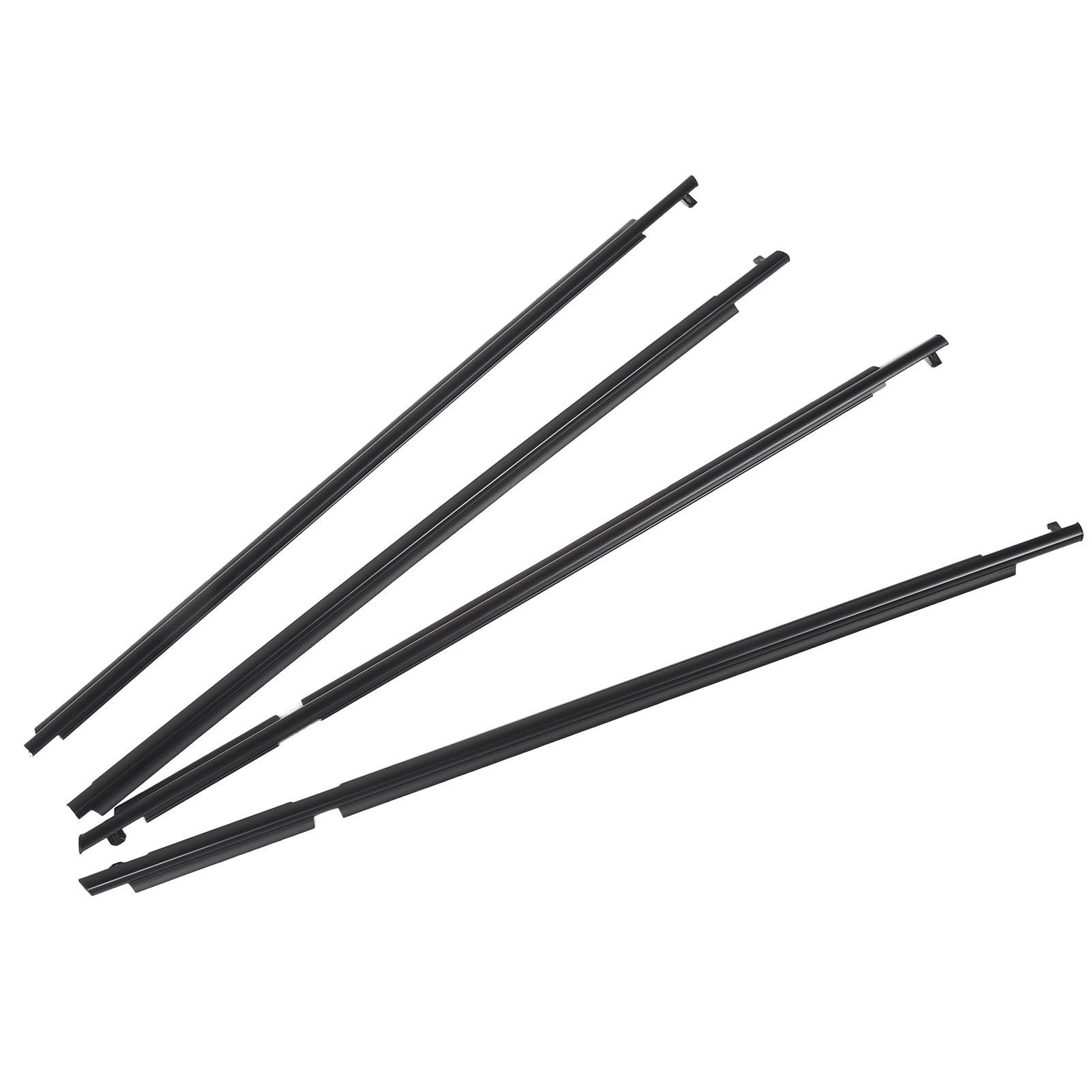 Burlete para Ventana 75720 42030, Impermeable y Resistente Al Viento, Material de Primera Calidad, Fácil de Instalar, Delantero Trasero Izquierdo Derecho, Material ABS, Negro,