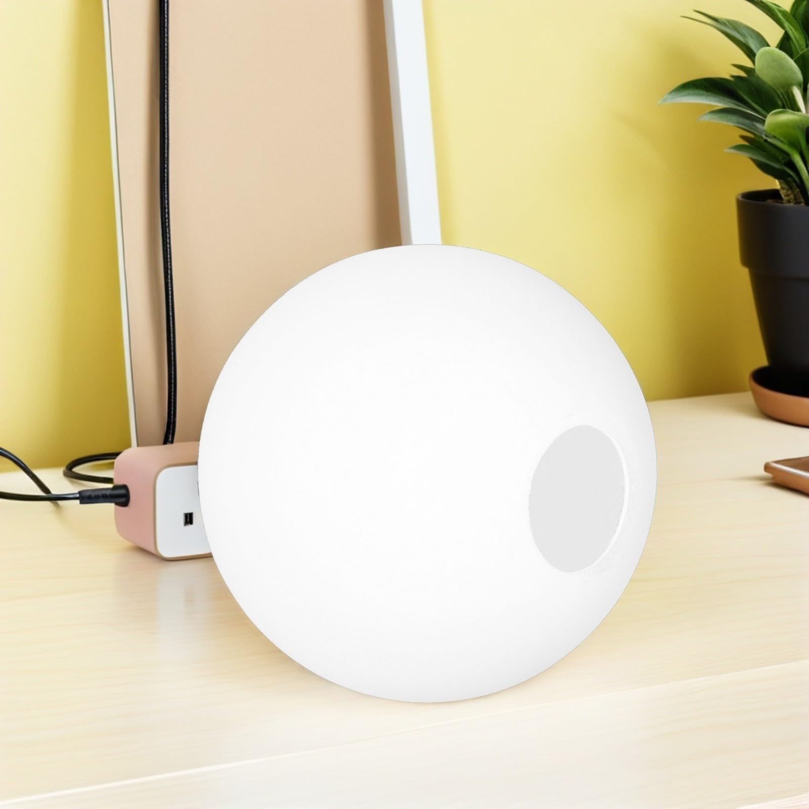 Uonlytech Abat-Jour En Verre Boule 20.00 Cm Abat-Jour Globe Pour Plafond Salon Décoration Moderne Pour Maison Restaurant Hôtel Avec Diffusion De Lumière Douce Et Anti-Poussière
