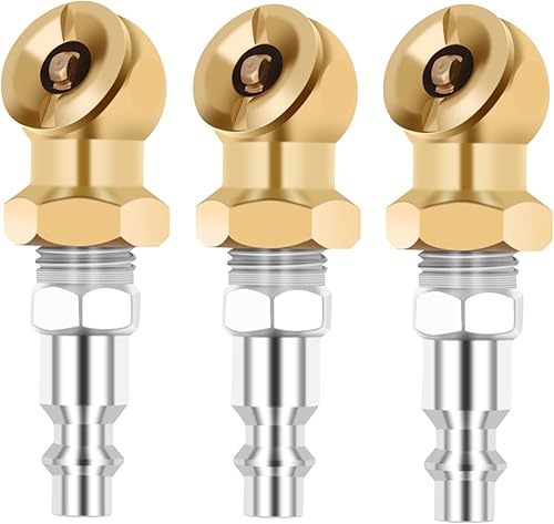 Inflador de bola de latón cerrado portátil de 14 pulgadas para accesorios de compresor de medidor de inflador, paquete de 3 disponible en Yaxa Peru