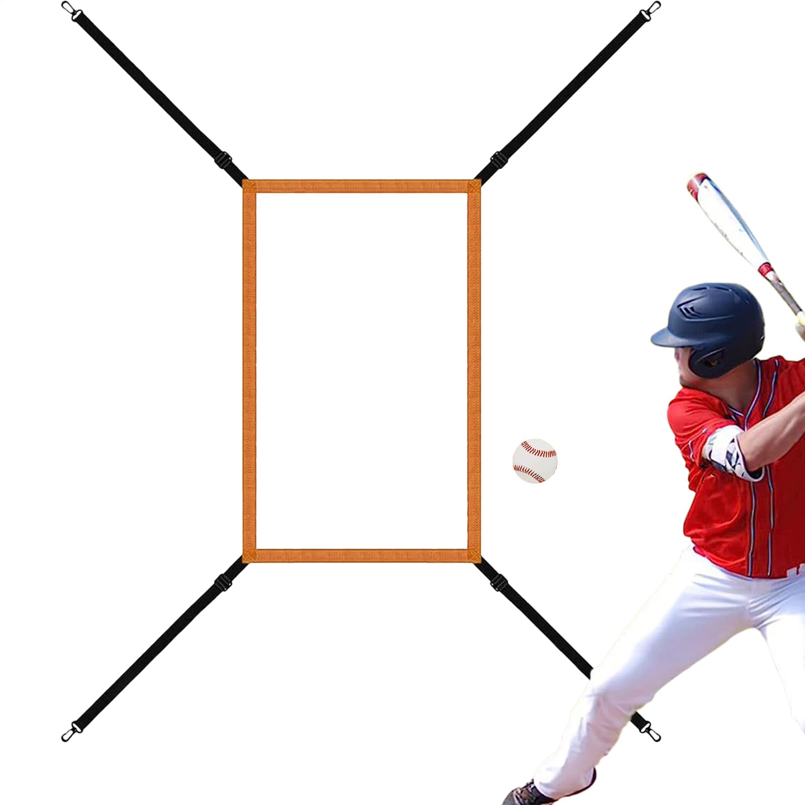 Pitching Target Strike Zone - Strike Zone Target für Pitching Net, Einstellbares Strike Zone-Netz | Baseball-Übungsnetz zum Schlagen, Schlagen, Fangen, Pitching-Übungen und Standortgenauigkeit