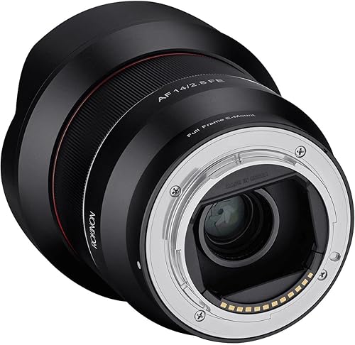 Miniatura 3 de Lente de enfoque automático de cuadro completo F2.8 de 14 mm Rokinon para Sony E-Mount, negro (IO14AF-E)