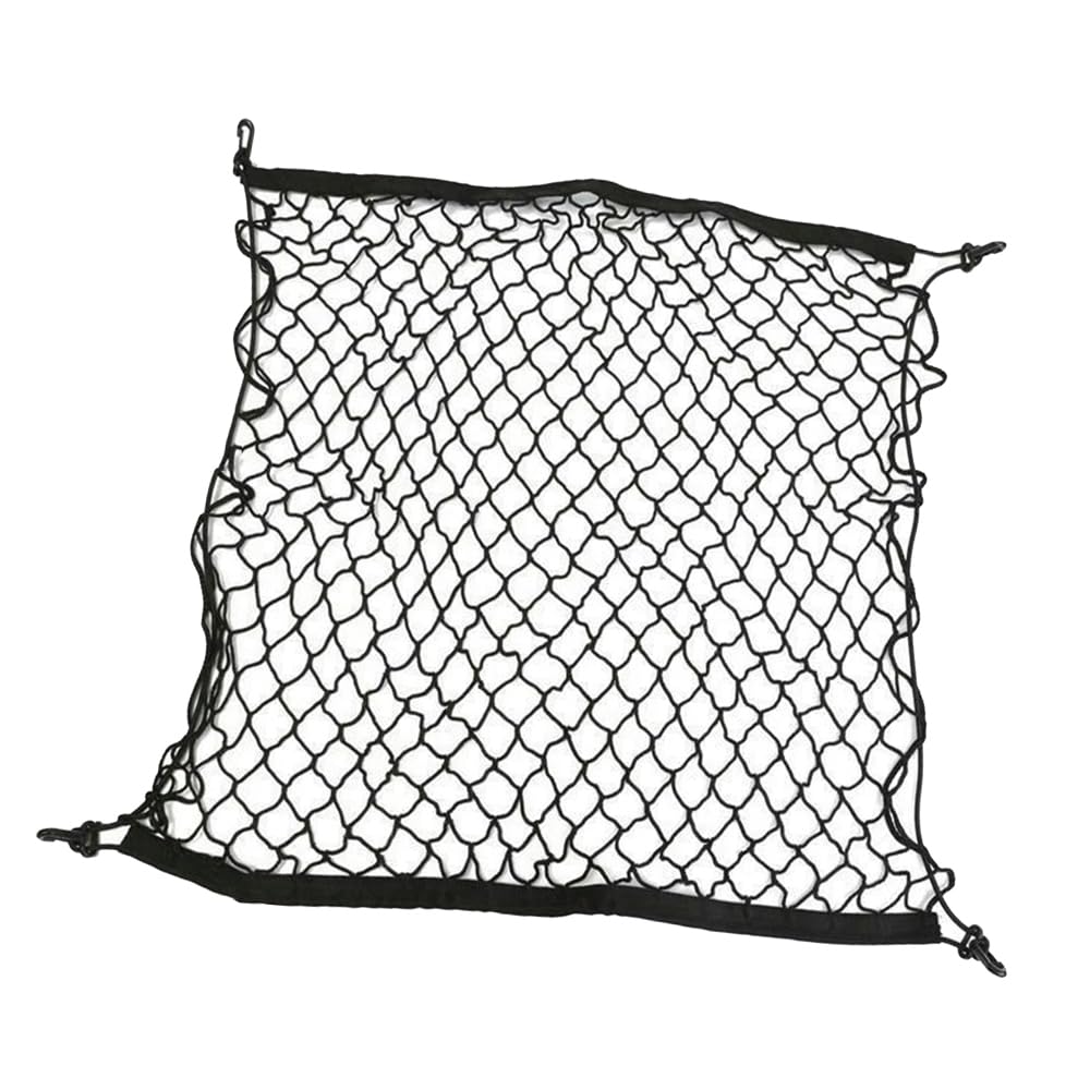 Oulesh 70Cm X 70Cm Car Cargo Net For Peugeot 208 P21 Mk2 2019-2024, Storage Cargo Organiser Elastic Net Car Trunk Net